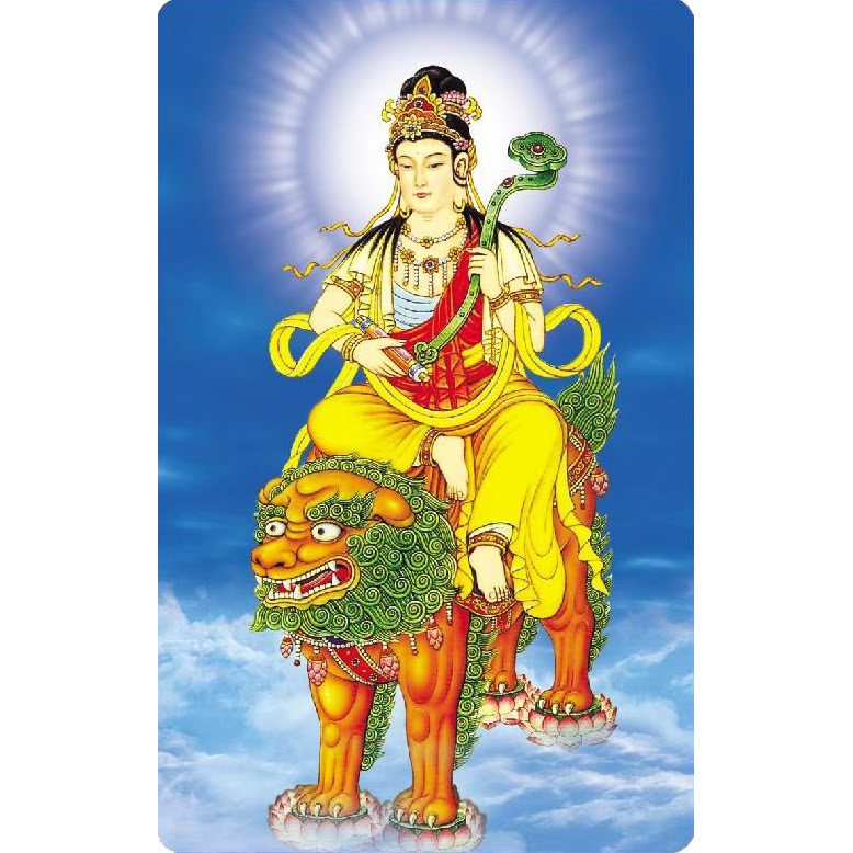 hình nền phật văn thù bồ tát mang tinh hoa của tôn giáo và văn hóa cho