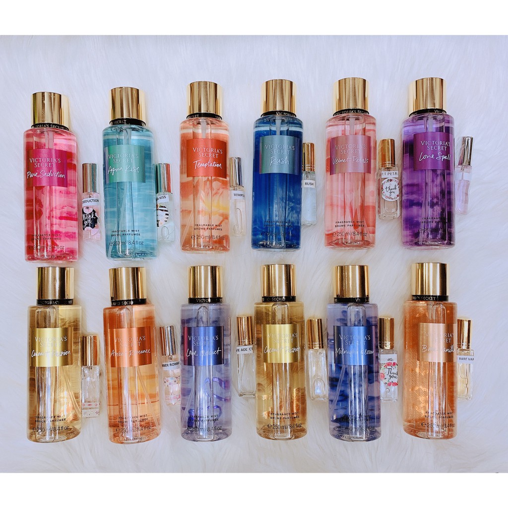 Mua [ 10 ml ] Xịt thơm toàn thân Victoria Secret và Bath Body Works giá