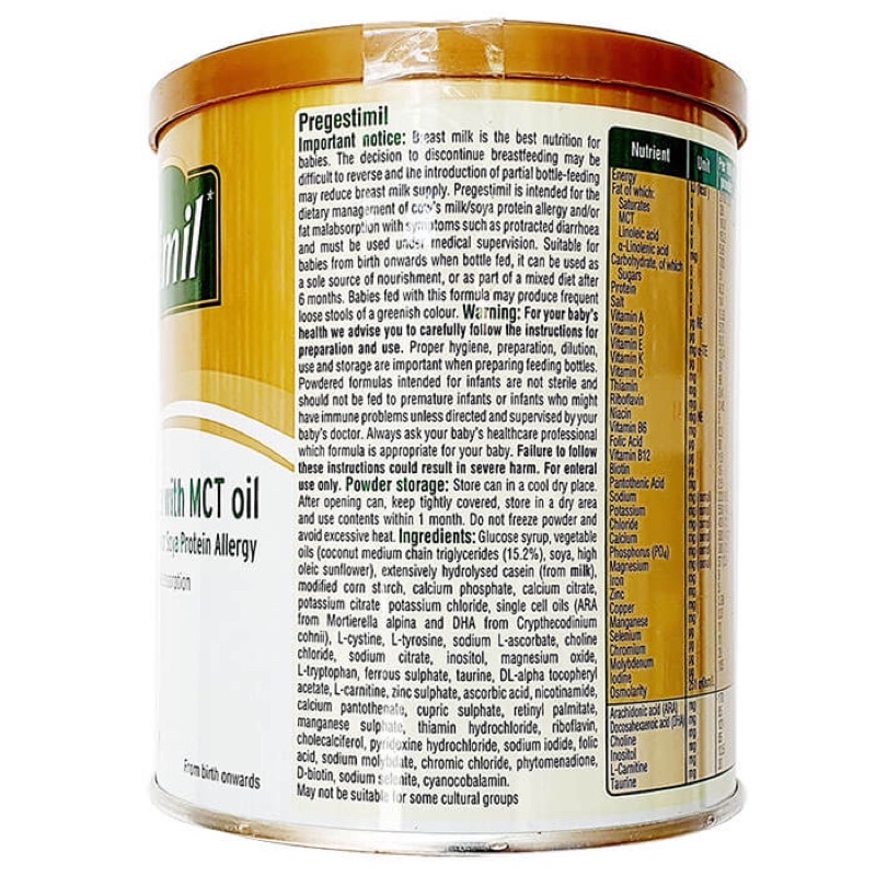 Mua (Date 2023) Sữa Pregestimil Lipil 400g Mead Johnson dành cho trẻ