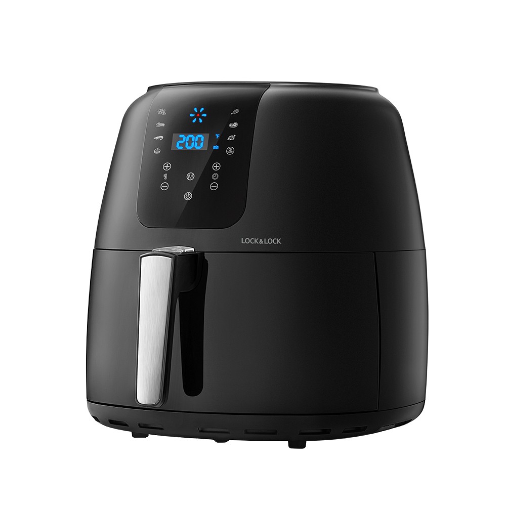 Review nồi chiên không dầu lock&amp;lock super jumbo plus air fryer 7.2l