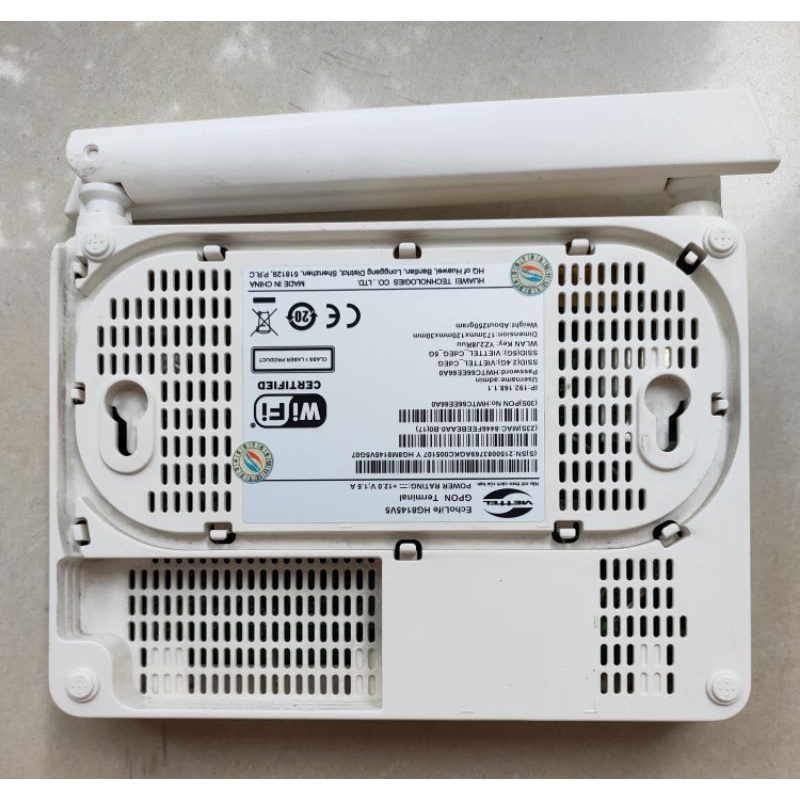 Modem GPON Viettel (Huawei) HG8145V5 phát wifi 2 băng tần, chuẩn GPON