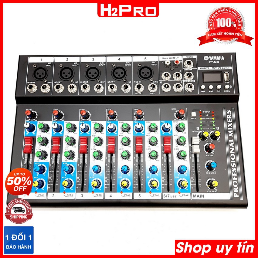 Mua Mixer F7MB có bluetooth, chất âm hay, Mixer karaoke chống hú tuyệt