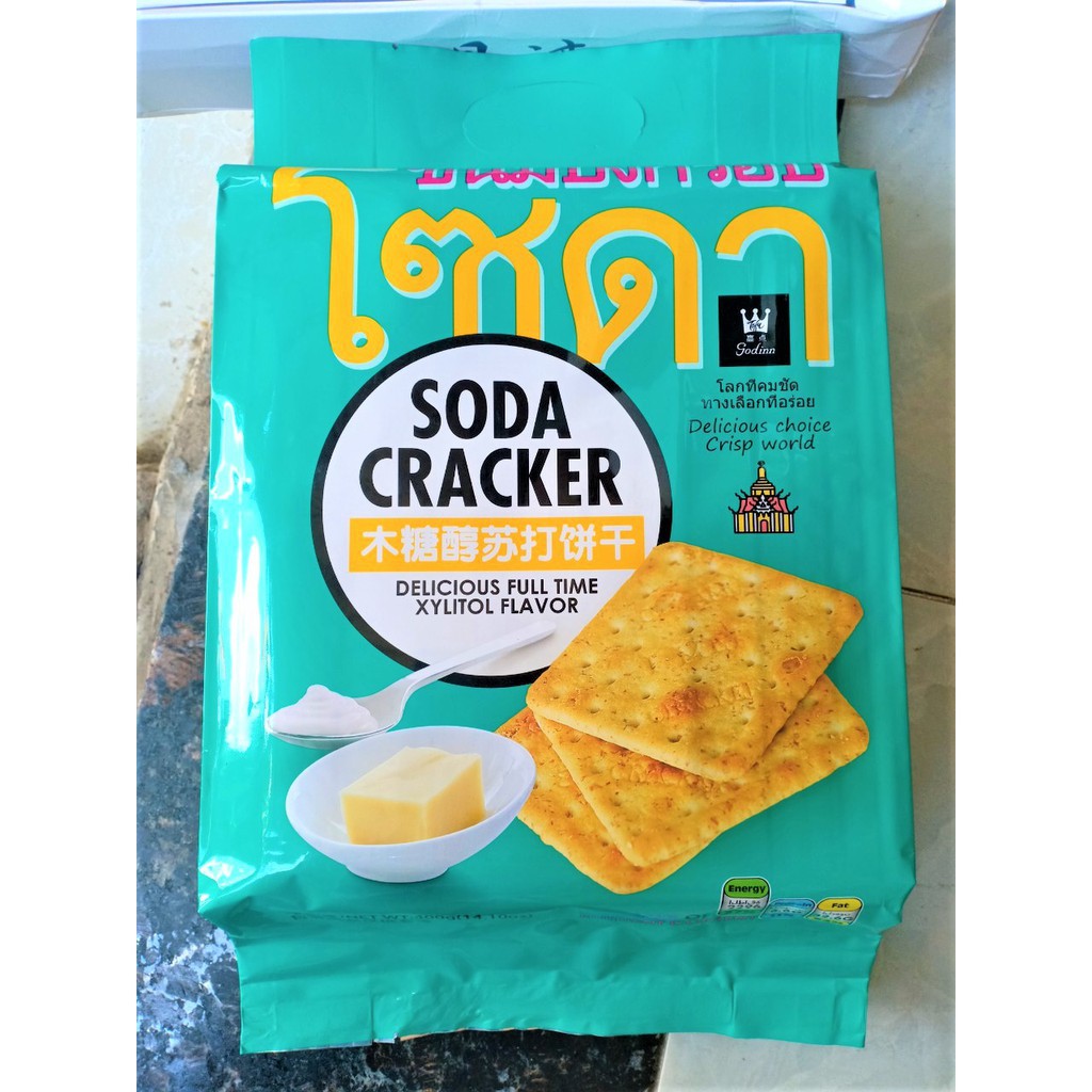Mua Bánh Soda Cracker ăn kiêng vị mặn Thái Lan 400g giá rẻ nhất TecKi.Vn