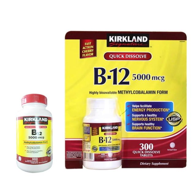 300 Viên ngậm vitamin B12 kirkland Mỹ (có bill) Shopee Việt Nam
