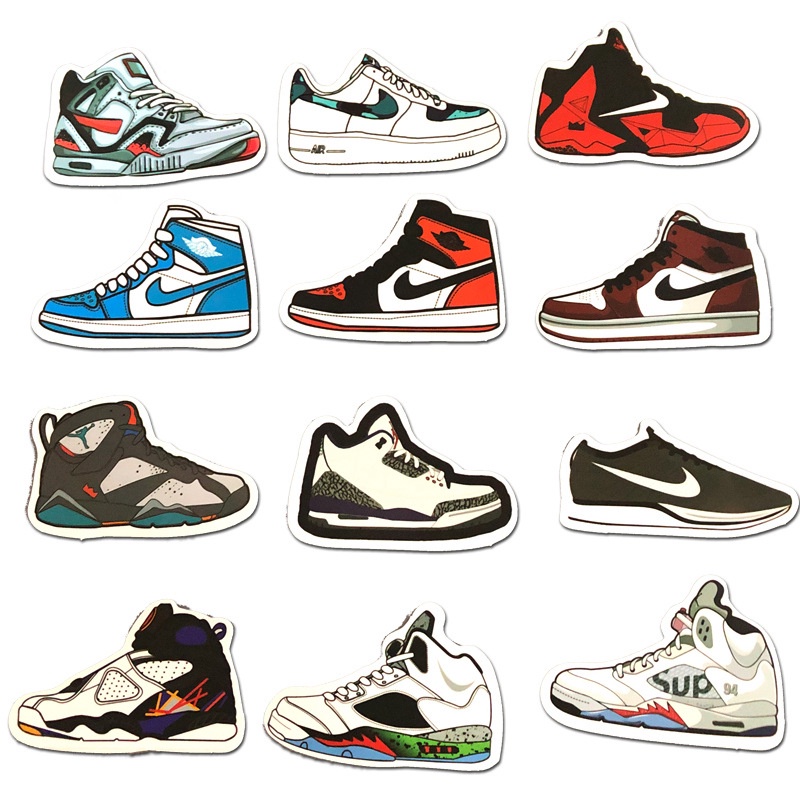 Mua Sticker Giày Sneaker Nike Jordan Set 50 Miếng Decal Cắt Sẵn Dán
