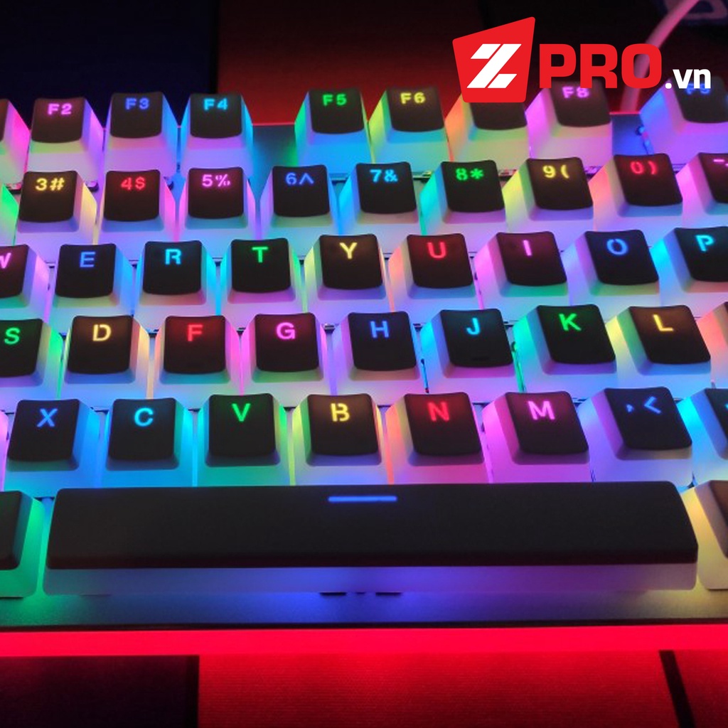 Bộ Keycap PBT Pudding 126 phím, hỗ trợ layout 64, 68, 75, 84, 96, 98