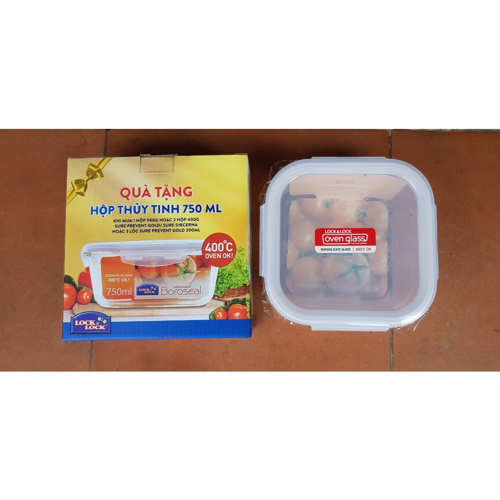 Mua Hộp thủy tinh lock and lock hàng tặng từ sữa vinamilk dùng được