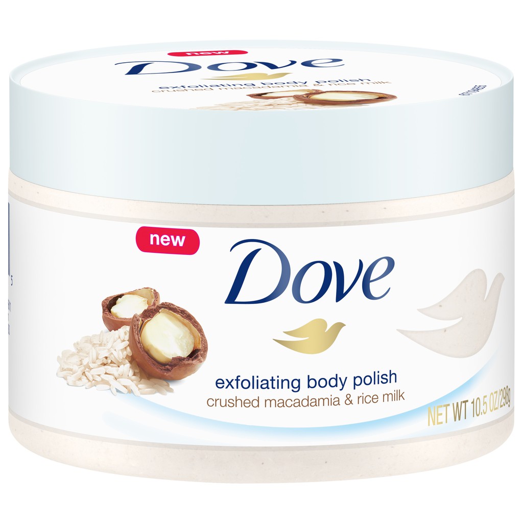 Sữa tắm tẩy tế bào chết Dove Exfoliating Body Polish Macadamia & Rice