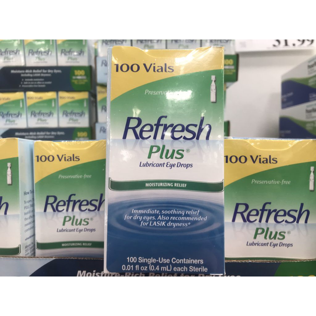 {Hàng Mỹ, Date 10/2022} Nước Nhỏ Mắt Nhân Tạo REFRESH PLUS LUBRICANT