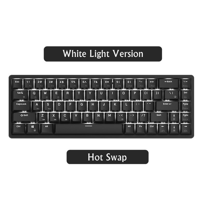 Chi tiết Bàn Phim Cơ Royal Kludge RK G68 Led Đơn - Bàn phím cơ không