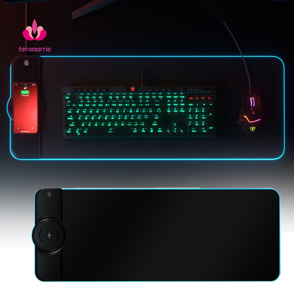 Mua Thảm lót chuột chơi game không dây sạc nhanh 15W RGB K9186 giá rẻ