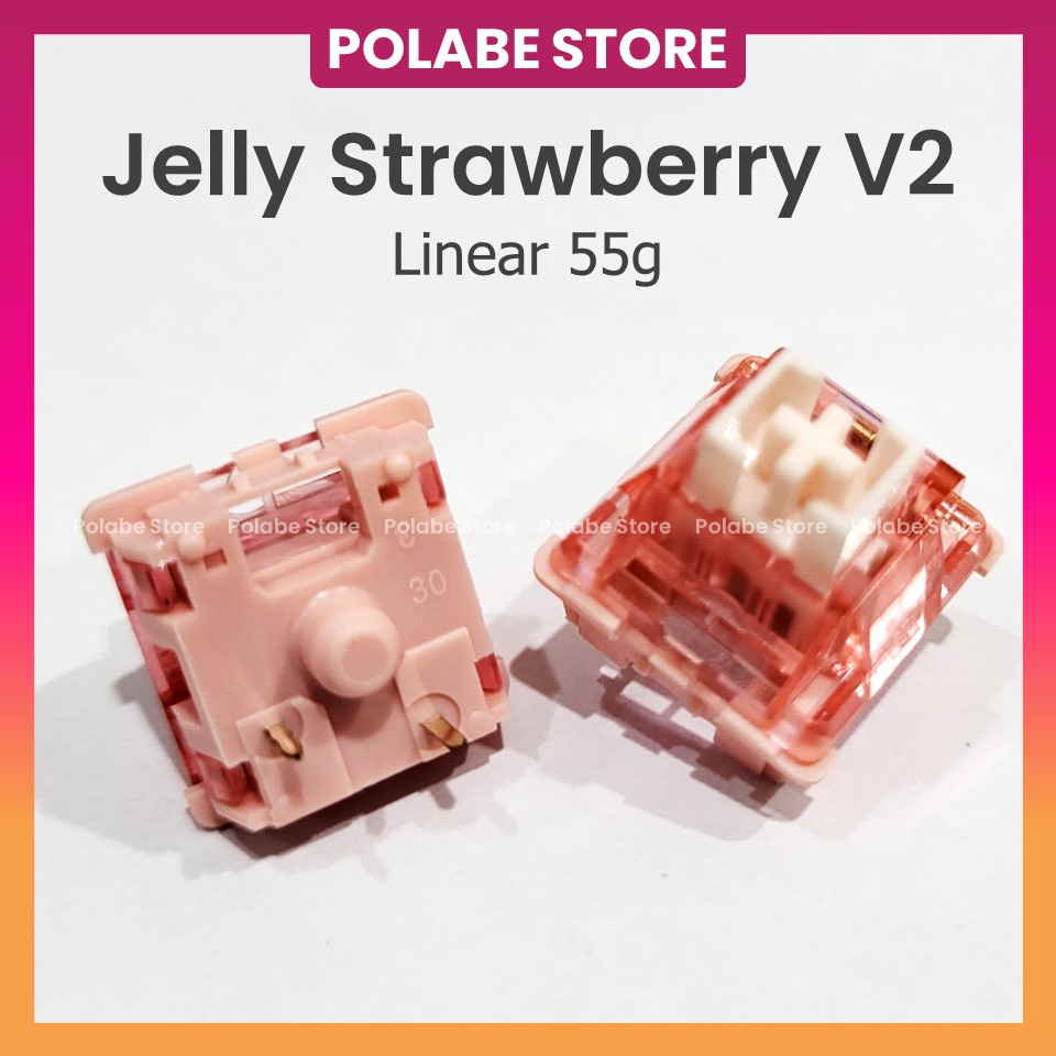 Jelly Strawberry V2 Switch Công Tắc Bàn Phím Cơ Jelly Dâu v2 Linear