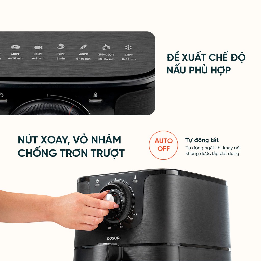 Nồi chiên không dầu Cosori CO158 AF (5,5 lít) Chính hãng bảo hành 2