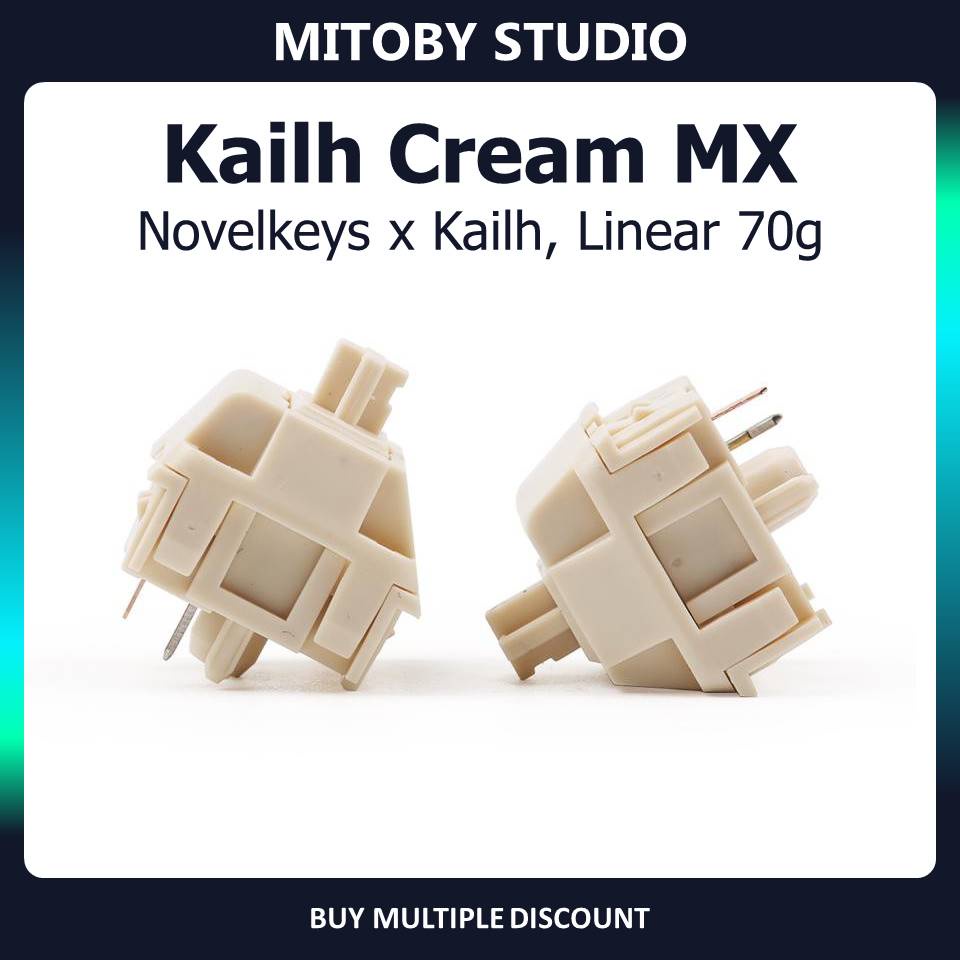 KAILH MX CREAM linear switch công tắc bàn phím cơ Novelkeys Cream