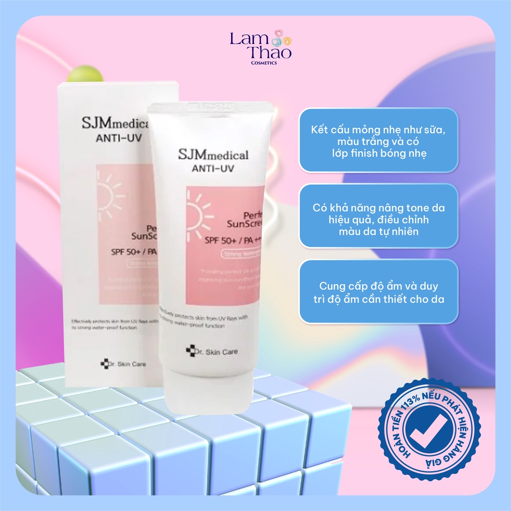 Kem Chống Nắng Dr.Skin Care SJM medical AntiUv Perfect Sunscreen SPF