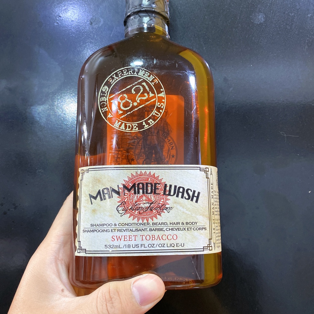 Dầu gội+xả tóc nam (2 trong 1) 1821 Man Made Wash Shampoo