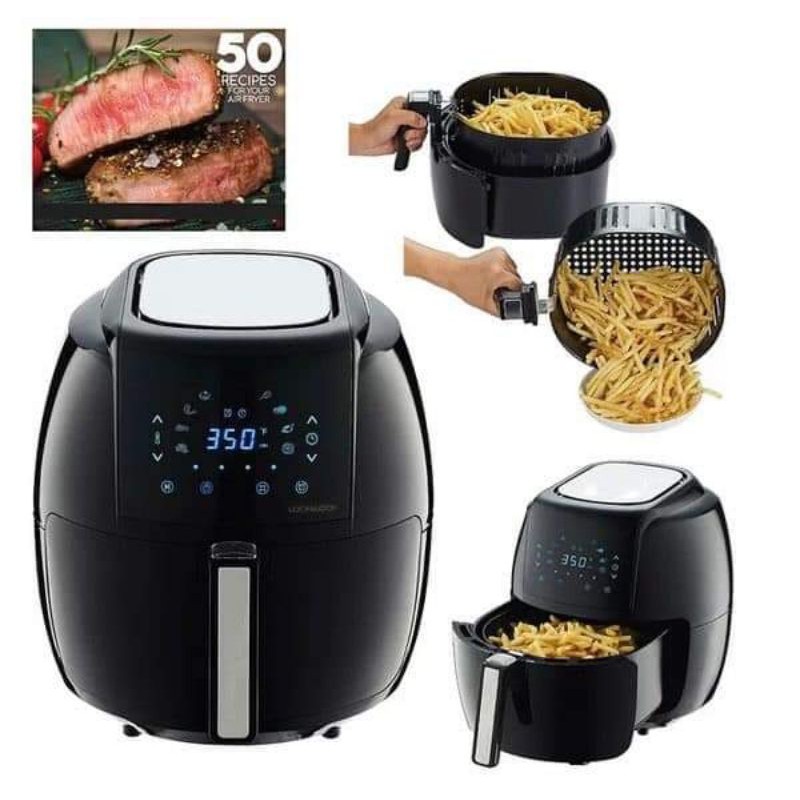 NỒI CHIÊN KHÔNG DẦU JUMBO AIR FRYER 5.5L LOCK&LOCKEJF386BLK Shopee