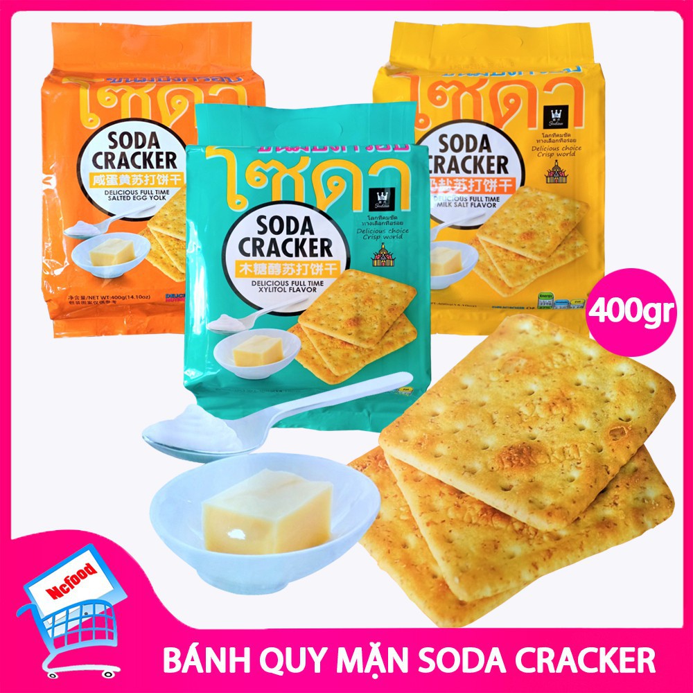 Bánh Soda Cracker ăn kiêng vị mặn Thái Lan 400g Shopee Việt Nam