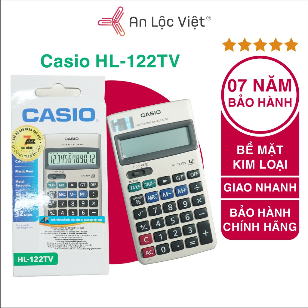 Máy tính Casio HL122TV chính hãng Shopee Việt Nam