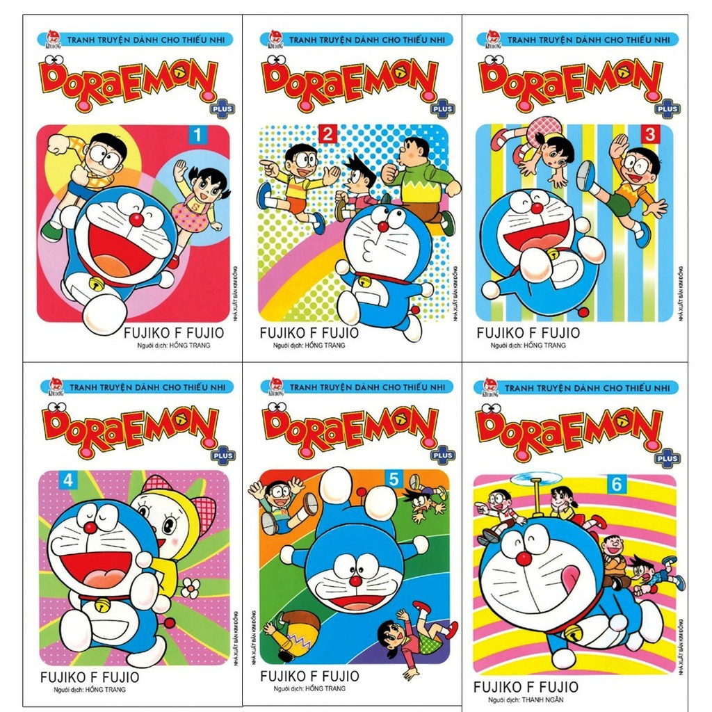 [Mã LIFEA259 12 đơn 150k] Sách Combo Doraemon Plus (Trọn Bộ 6 Tập) Shopee Việt Nam