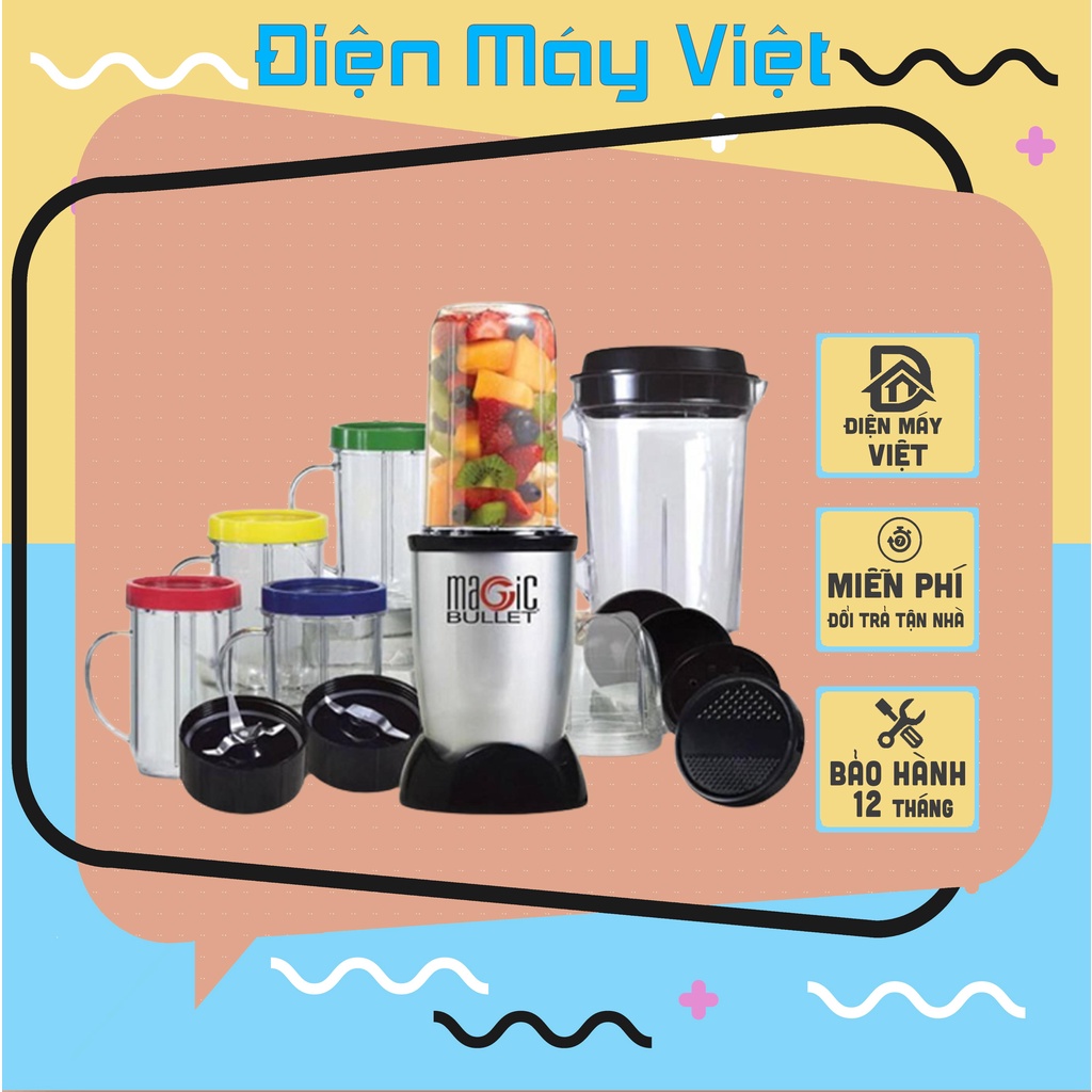 Bảo Hành 12 Tháng Máy xay Magic Bullet cao cấp 21 chi tiết máy xay