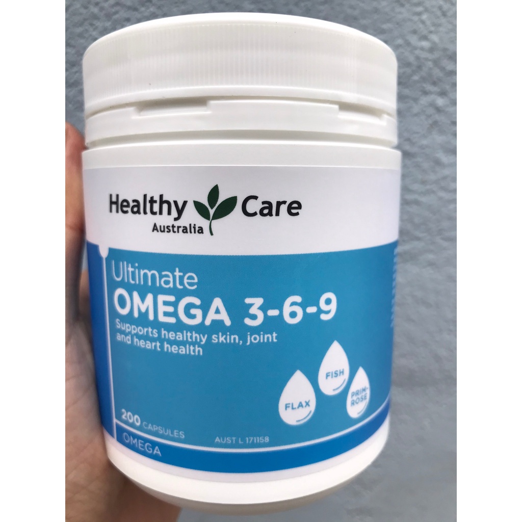 Omega 3 6 9 Healthy Care Ultimate Của Úc (200 Viên) Omega 369 Bôngbeo
