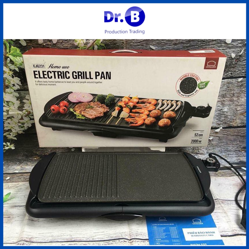 Bếp nướng điện không khói Lock&Lock Electric Grill Pan EJG231 Vỉ