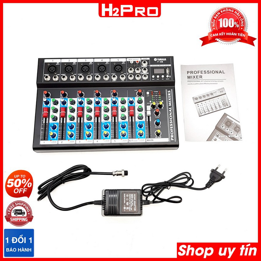 Mixer yamaha F7MB có bluetooth, chất âm hay, Mixer Yamaha karaoke