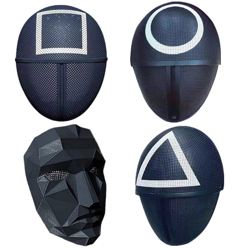 Mặt nạ trong phim Squid Game đồ chơi lễ hội Halloween Mũ và Mặt nạ dự