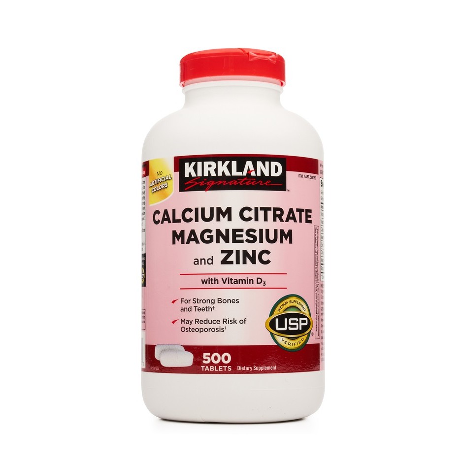 Viên Uống Bổ Sung Canxi Kirkland Signature Calcium Citrate Magnesium