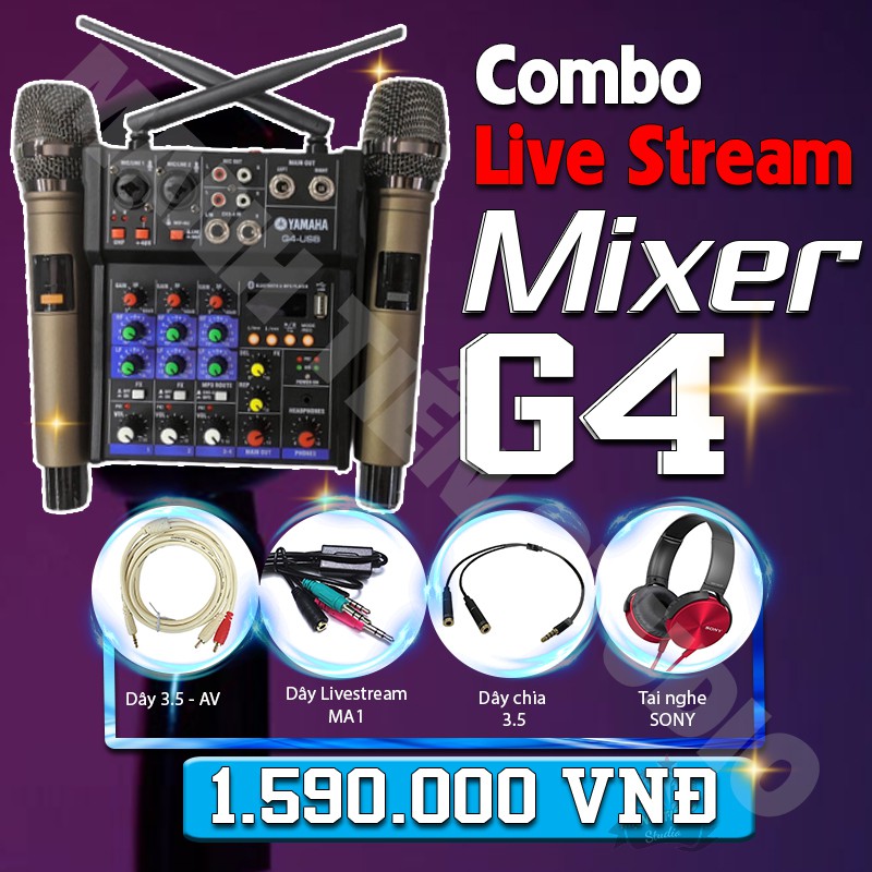 MIXER G4 KARAOKE CHUẨN ÂM PHÒNG THU THẾ HỆ MỚI NHẤT CHO KARAOKE GIA