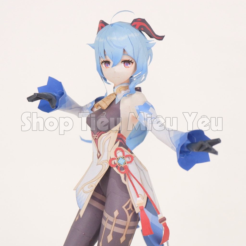 [CÓ CLIP] Mô Hình DIY Ganyu Genshin Impact KIT Papercraft Figure Cao