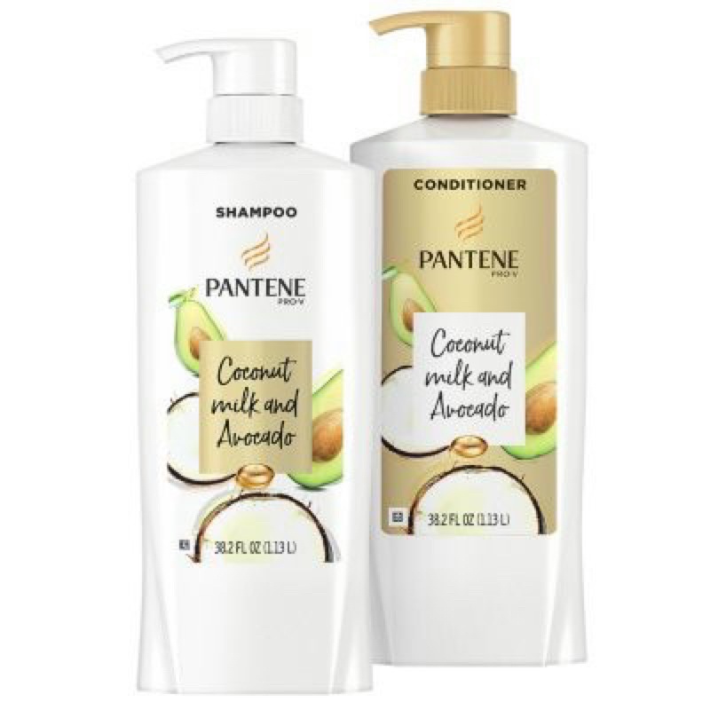 Set dầu gội dầu xả PANTENE Coconut Milk and Avocado Mỹ Shopee Việt Nam