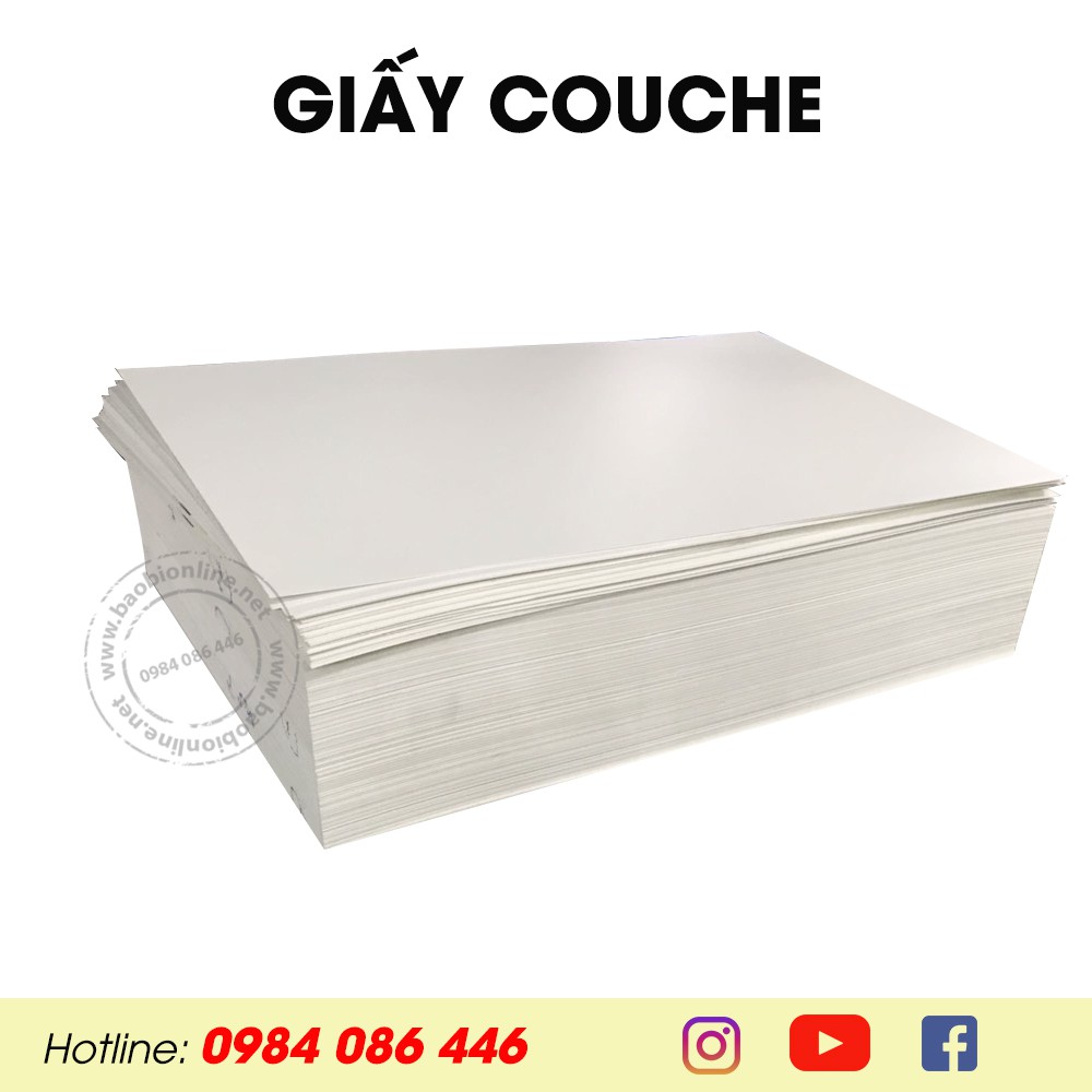 [ GIẤY COUCHE ] 100 TỜ GIẤY (A4) C.150GSM đén 300GSM chính hãng 90.000đ