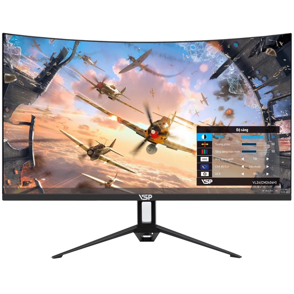 Màn hình máy tính LCD VSP VL24 Cong Full Viền (1920x1080, 75Hz, HDMI