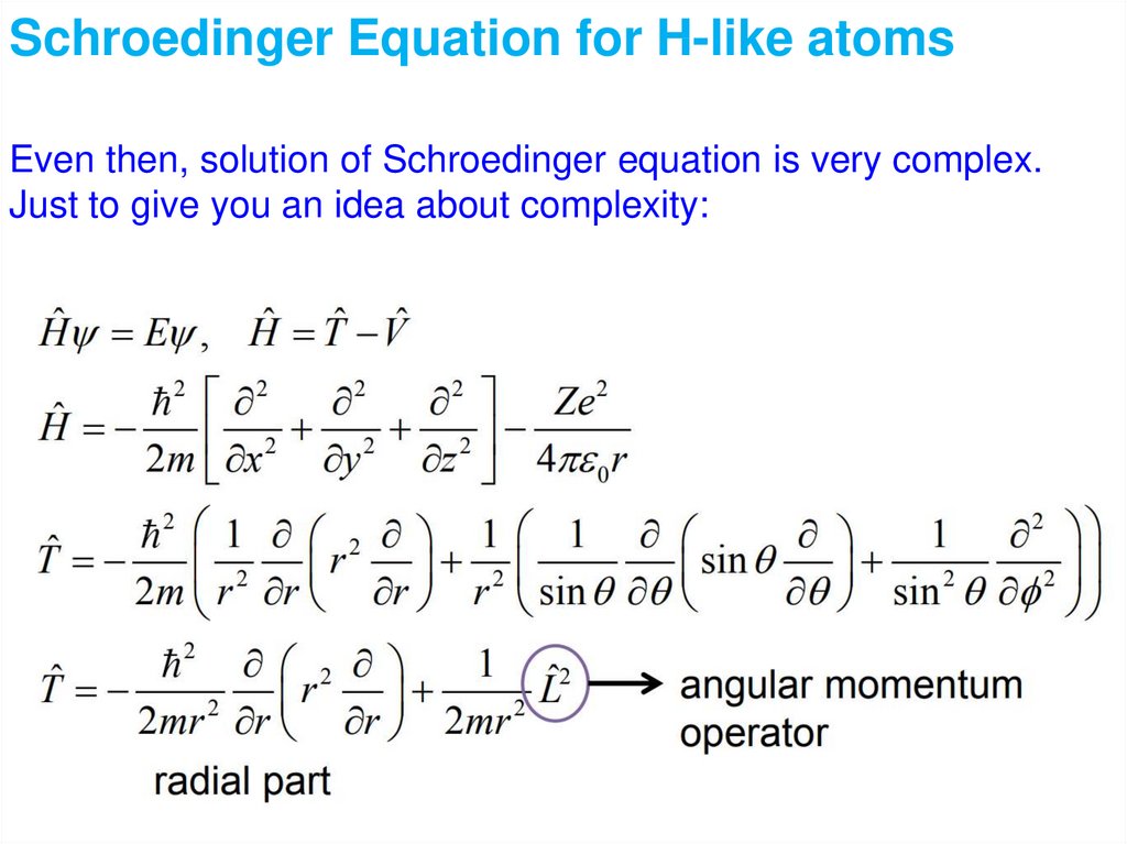 Quantum Mechanics 2 Schroedinger equation. Atomic wave