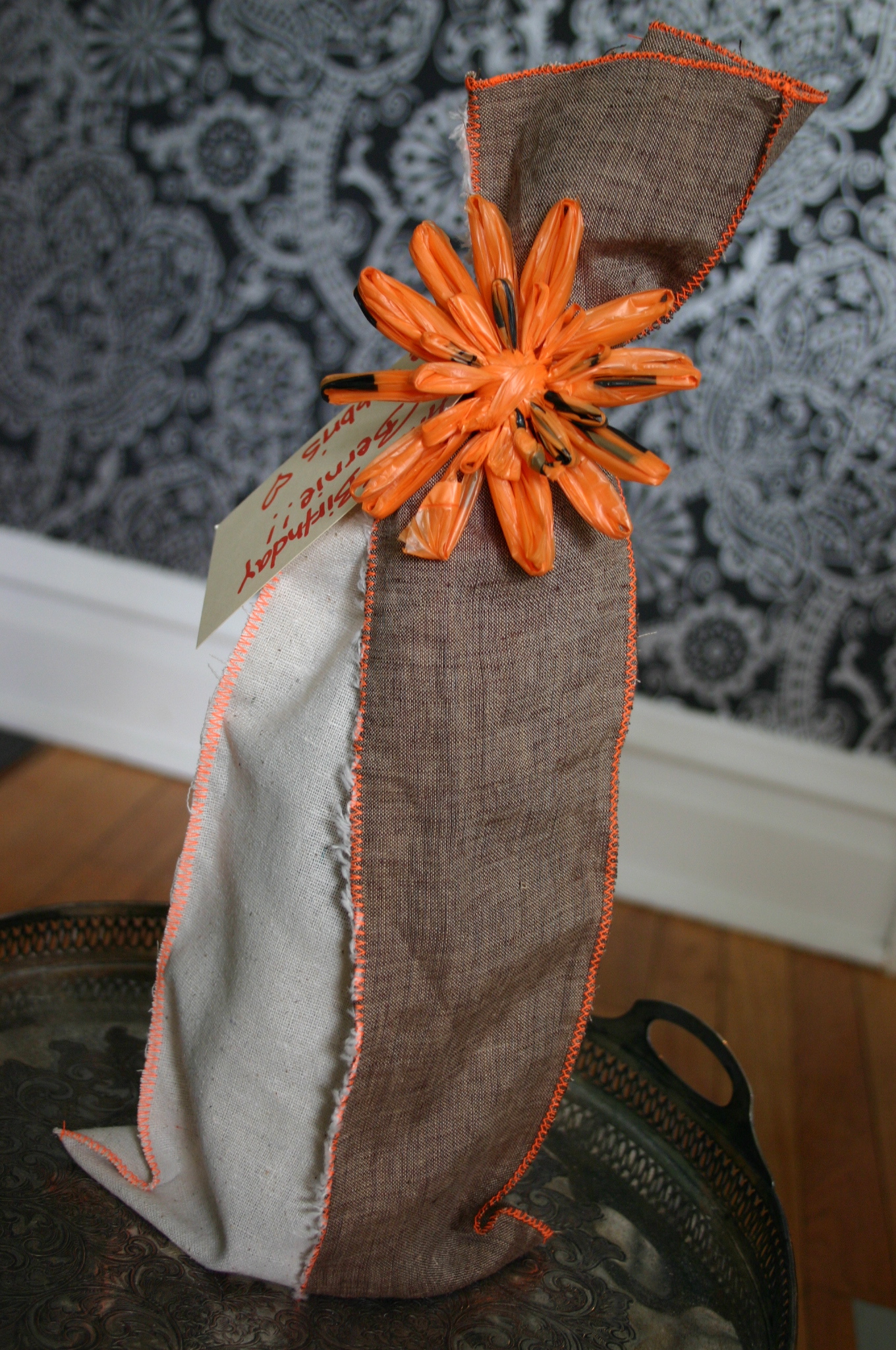 Plastic Bag Flowers Family Chic