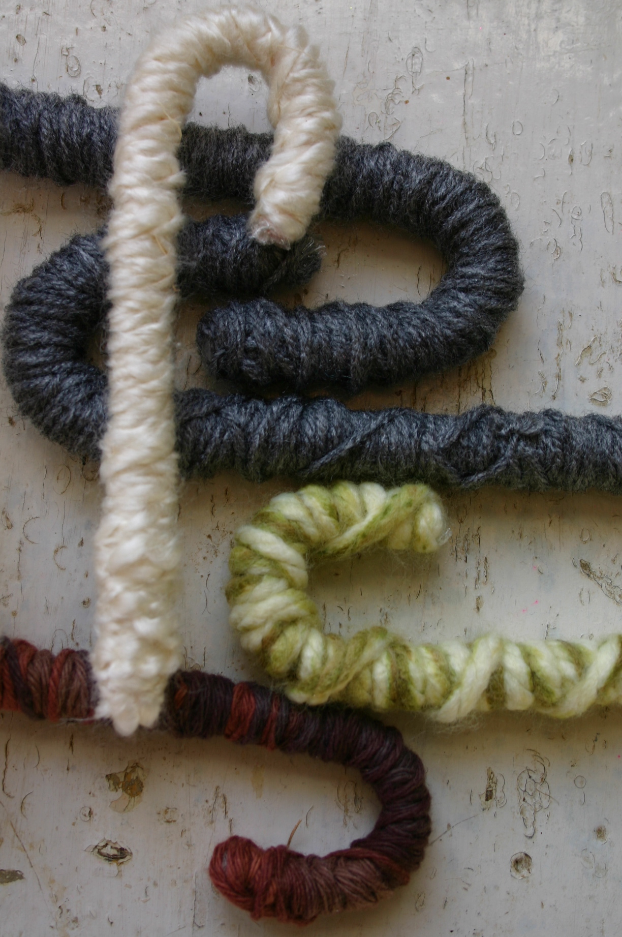 Yarn Candy Canes Family Chic