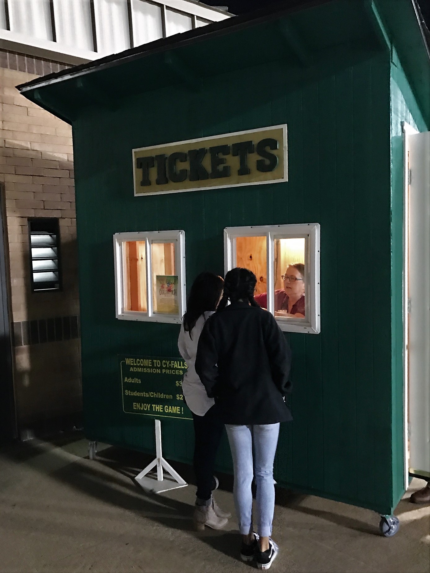 Cy Falls Outdoor Mobile Ticket Booth CyFalls Athletics Booster Club