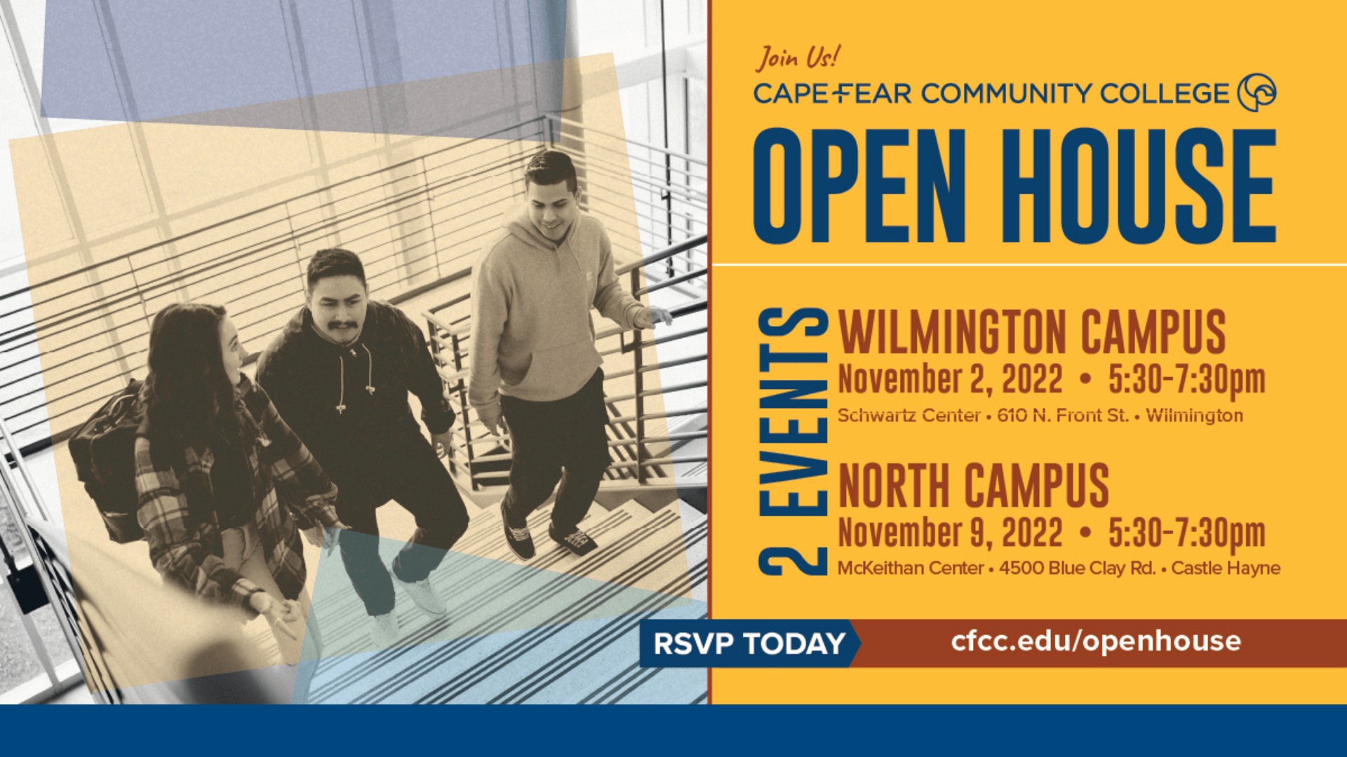 CFCC to Hold Two Fall Open House Events Cape Fear Community College