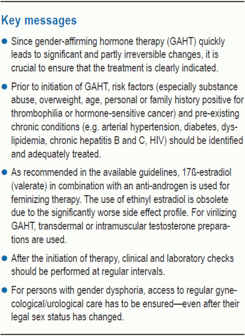 Hormonal Gender Reassignment Treatment for Gender Dysphoria (23.10.2020)