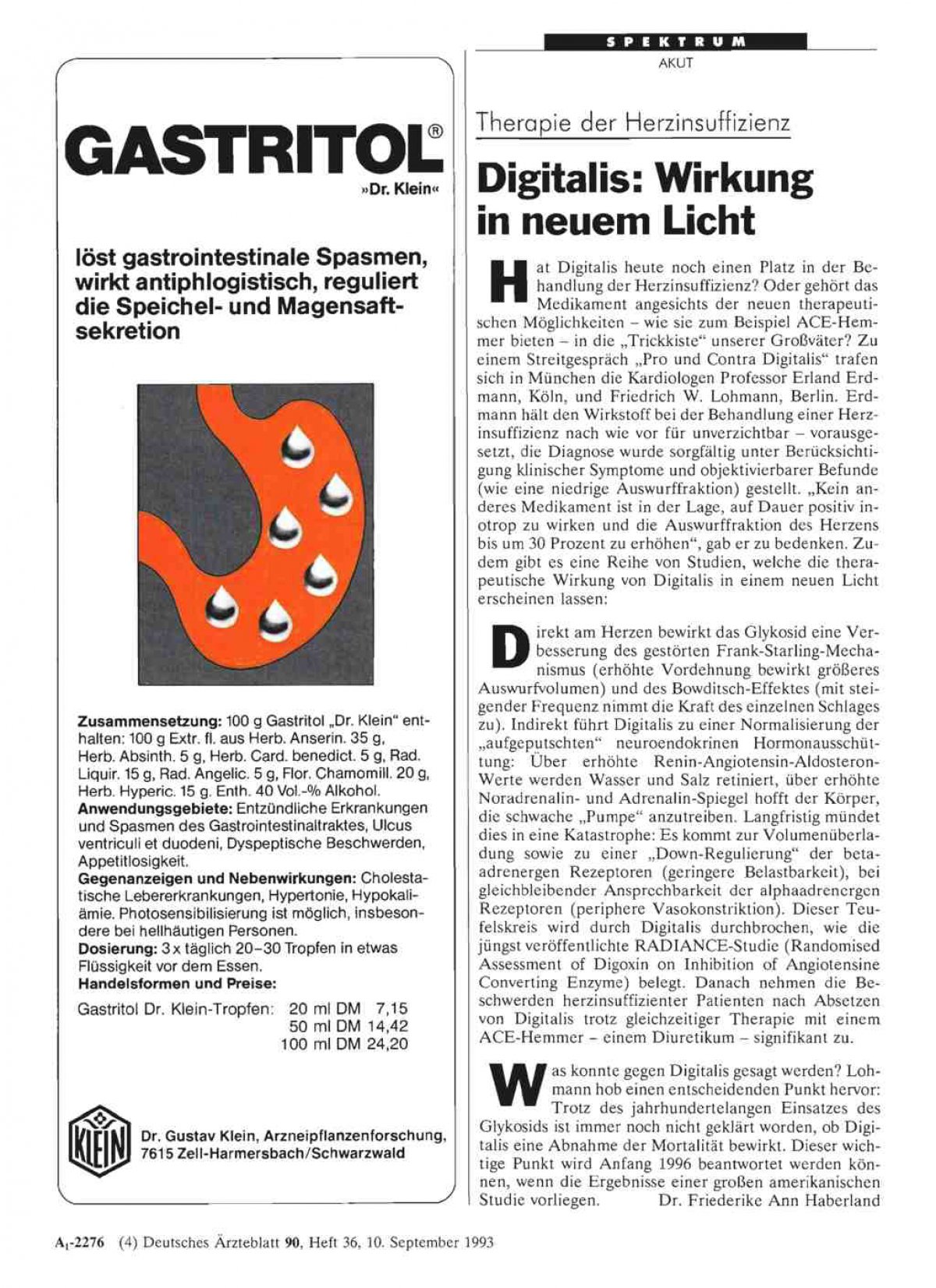 Therapie der Herzinsuffizienz Digitalis Wirkung in neuem Licht