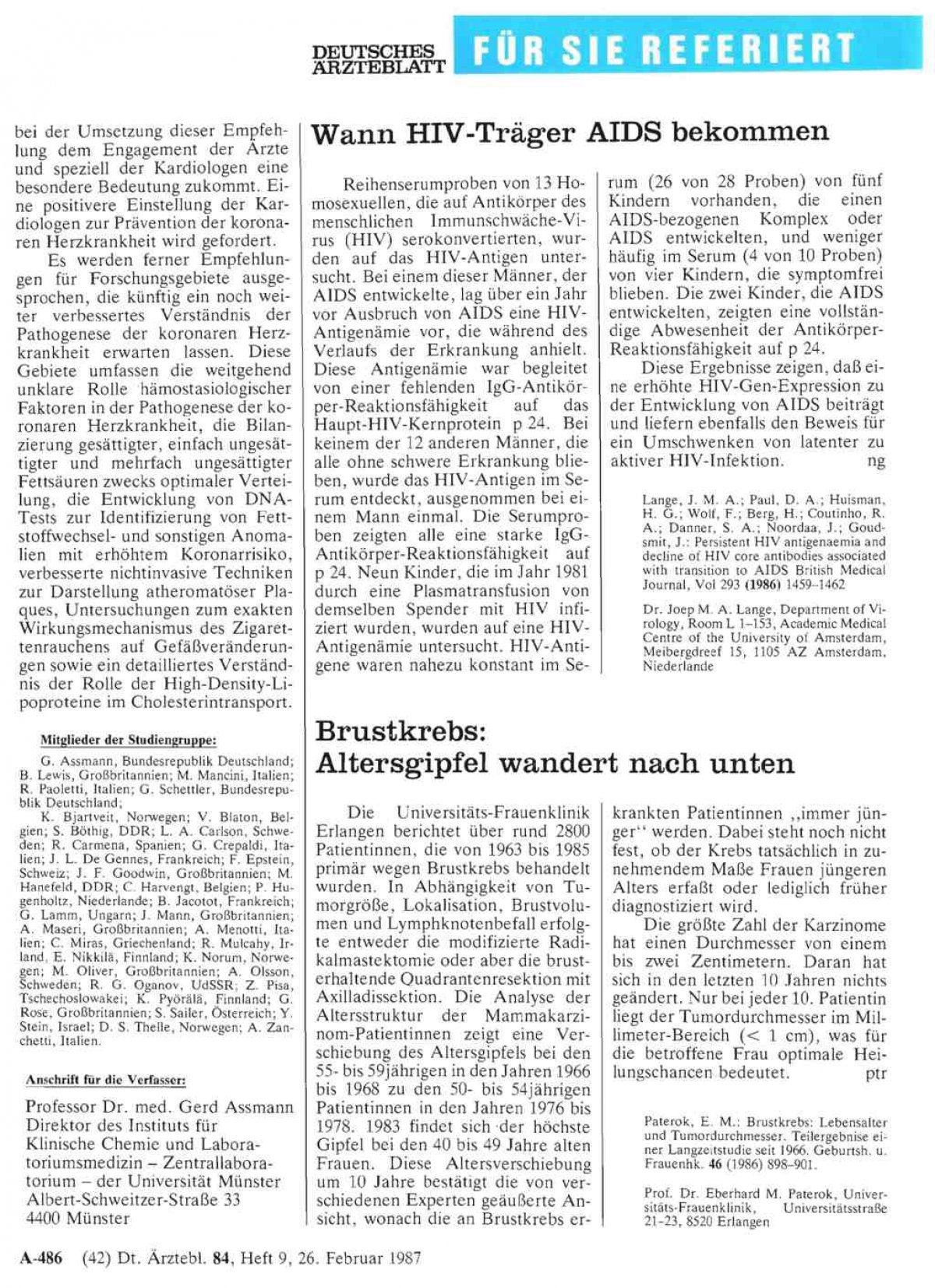 Wann HIVTräger AIDS bekommen