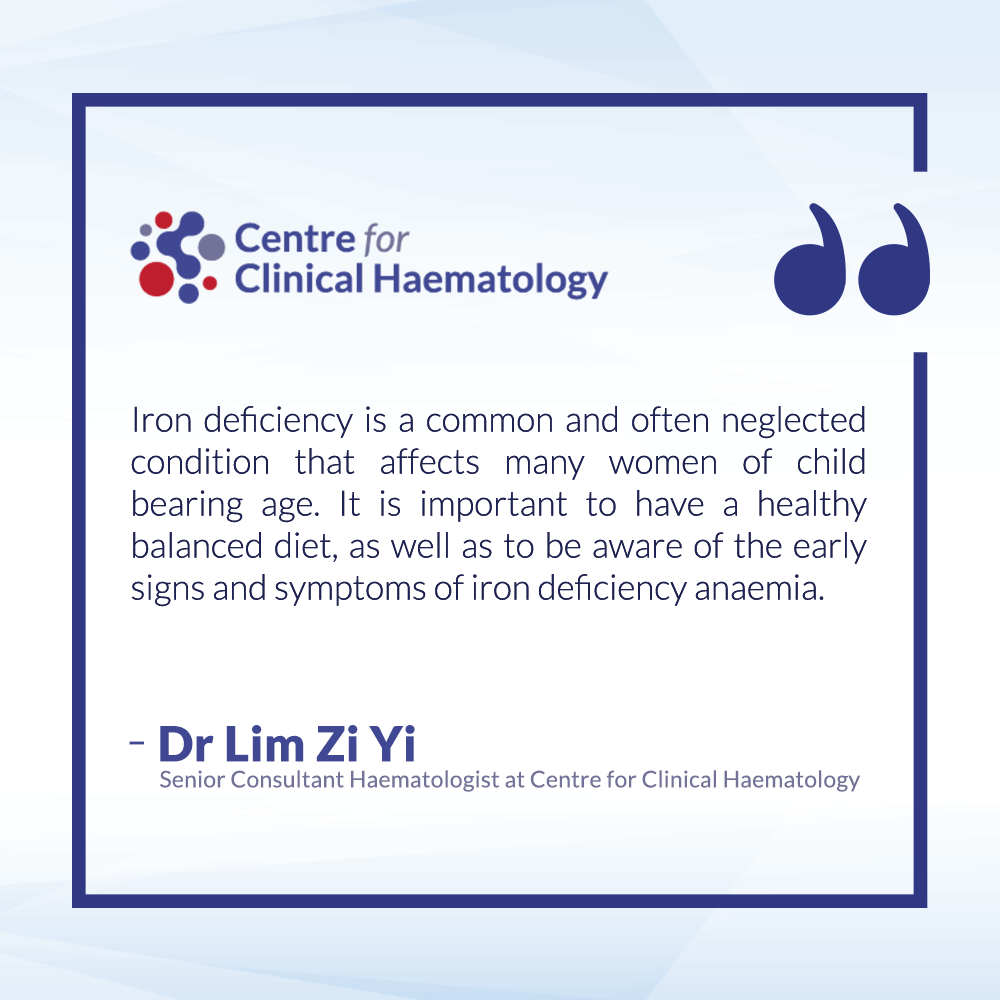 Iron Deficiency Anaemia in Women CFCH Centre for Clinical Haematology