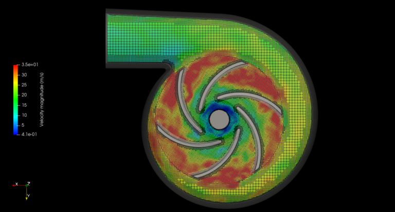 OpenFOAM® tutorial two steps centrifugal pump analysis (MRF and AMI