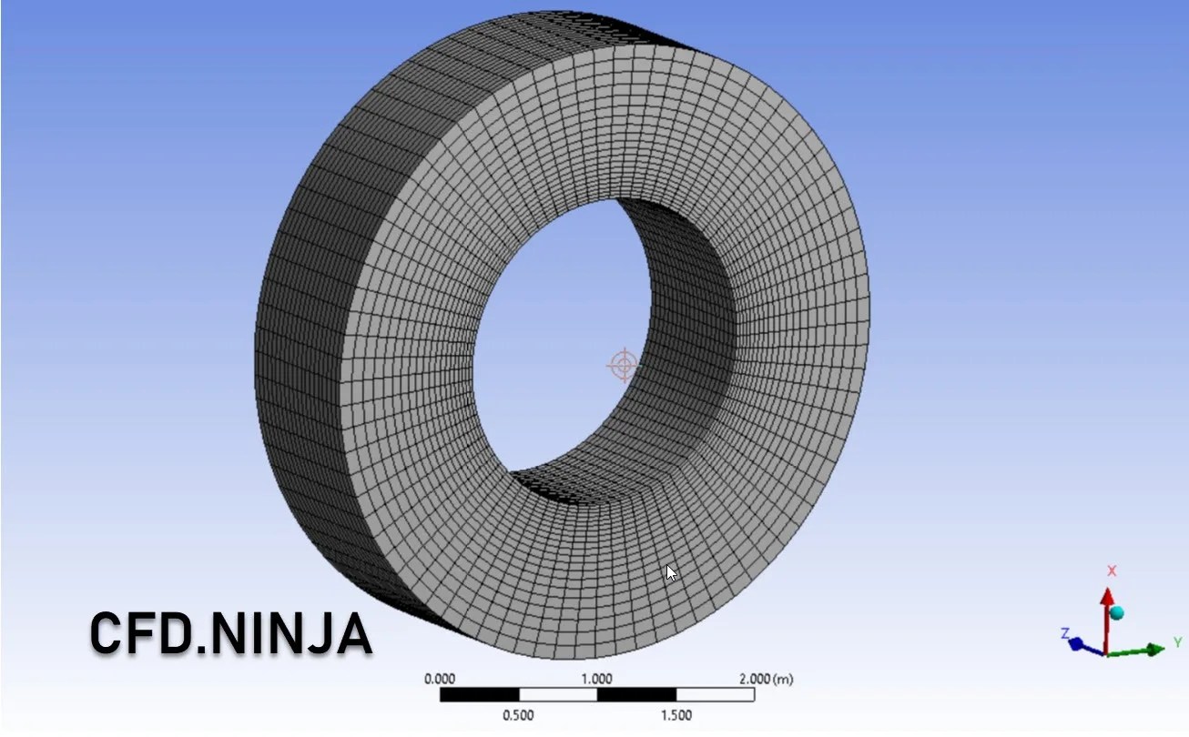 Ansys Meshing Hexahedral Mesh CFD.NINJA