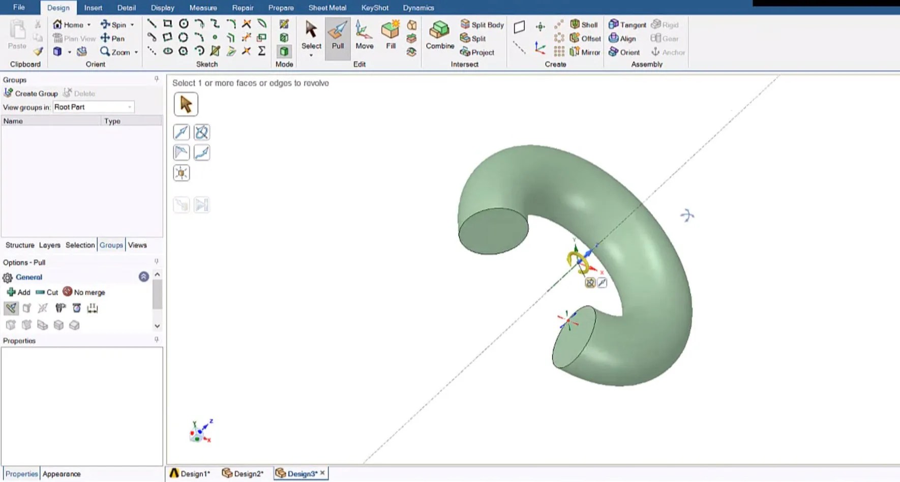 Ansys SpaceClaim Extrude, Revolve, Sweep, Blend/Loft CFD.NINJA