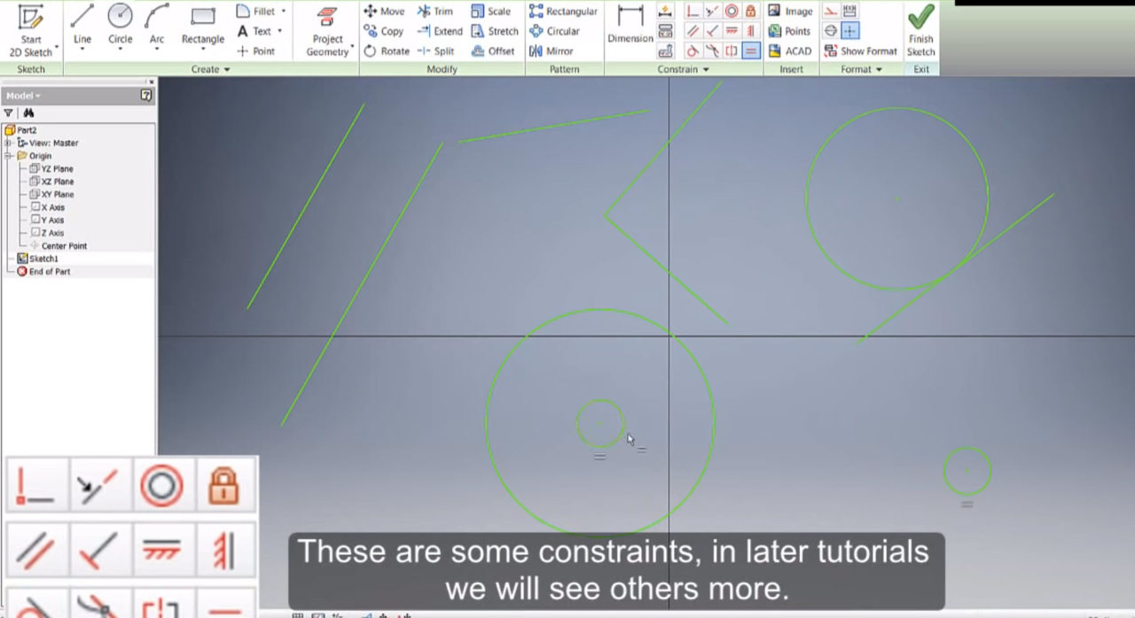 Autodesk Inventor 2D Sketch / Constraints CFD.NINJA Autodesk Inventor 2D Sketch / Constraints CFD.NINJA