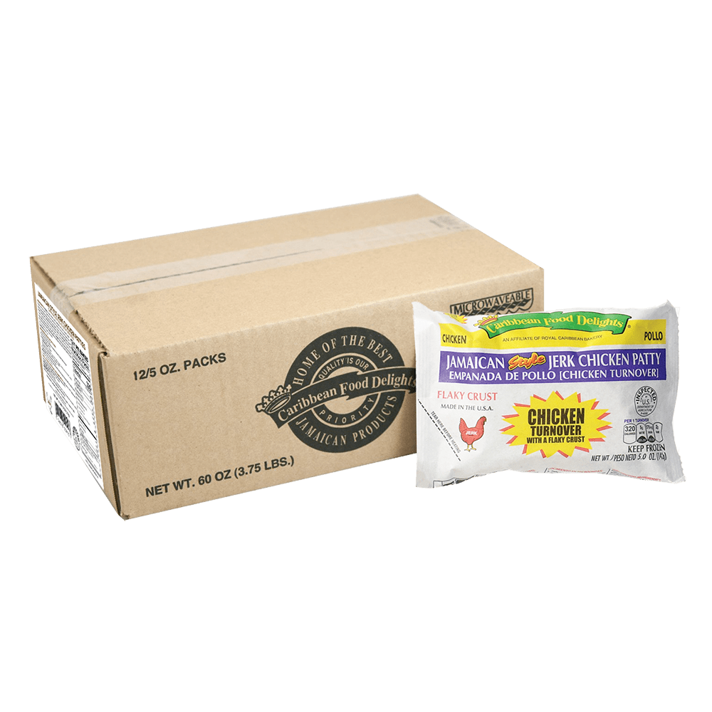 Jamaican Style Jerk Chicken Patties, 12/1 Packs Baked