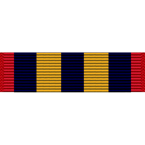 7 STRIPE RIBBON BAR Red, Navy Blue, Yellow Colors CFETagman